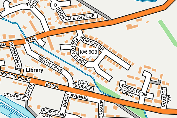 KA6 6QB map - OS OpenMap – Local (Ordnance Survey) KA6 6QB map - OS OpenMap – Local (Ordnance Survey)