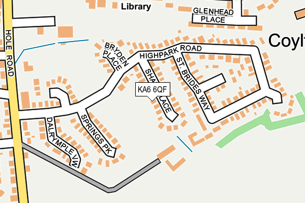 KA6 6QF map - OS OpenMap – Local (Ordnance Survey) KA6 6QF map - OS OpenMap – Local (Ordnance Survey)