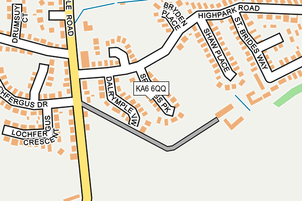 KA6 6QQ map - OS OpenMap – Local (Ordnance Survey) KA6 6QQ map - OS OpenMap – Local (Ordnance Survey)