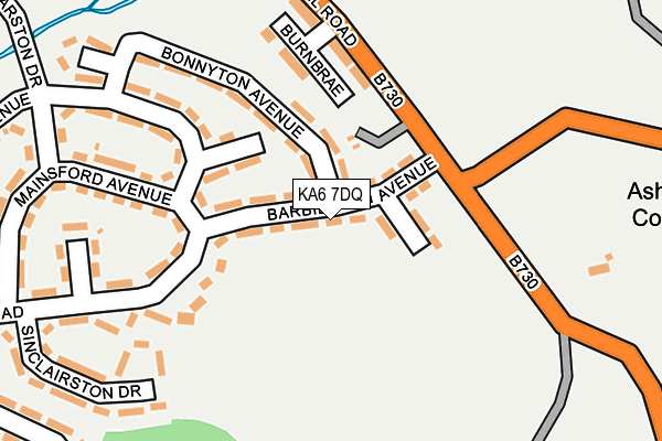 KA6 7DQ map - OS OpenMap – Local (Ordnance Survey) KA6 7DQ map - OS OpenMap – Local (Ordnance Survey)