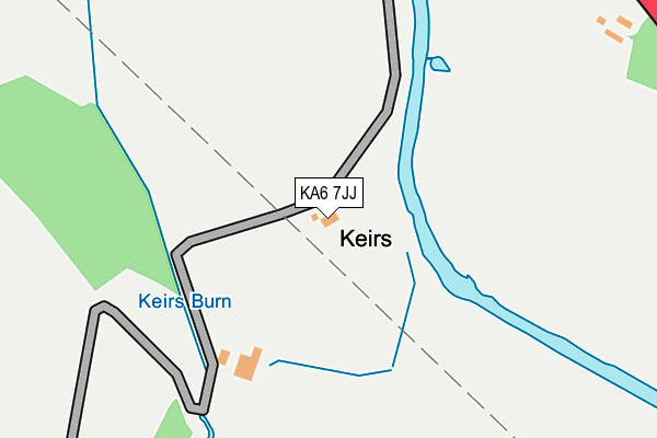 KA6 7JJ map - OS OpenMap – Local (Ordnance Survey) KA6 7JJ map - OS OpenMap – Local (Ordnance Survey)