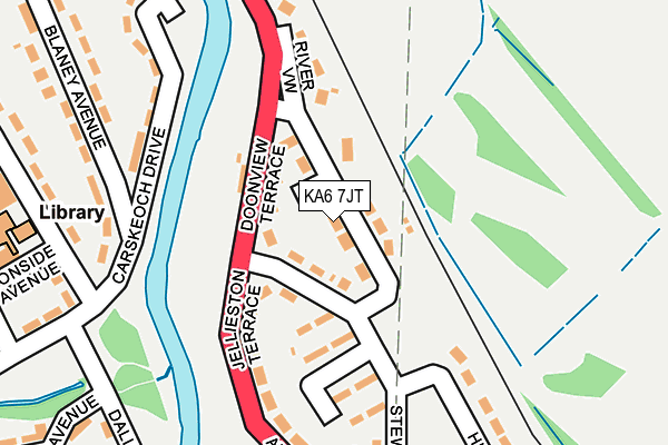 KA6 7JT map - OS OpenMap – Local (Ordnance Survey) KA6 7JT map - OS OpenMap – Local (Ordnance Survey)