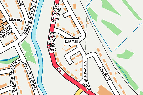 KA6 7JU map - OS OpenMap – Local (Ordnance Survey) KA6 7JU map - OS OpenMap – Local (Ordnance Survey)