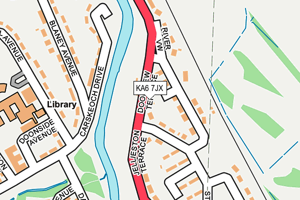 KA6 7JX map - OS OpenMap – Local (Ordnance Survey) KA6 7JX map - OS OpenMap – Local (Ordnance Survey)
