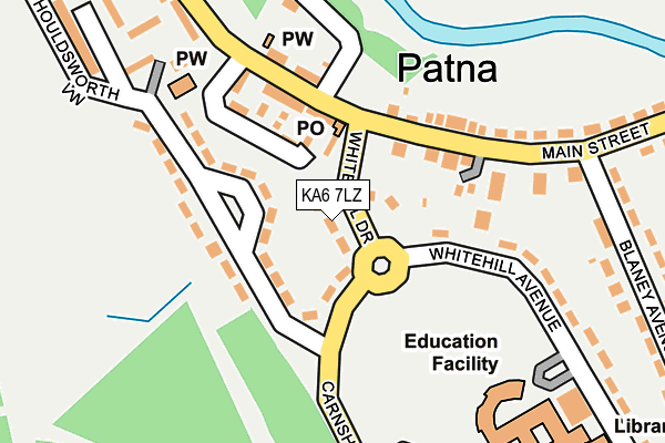 KA6 7LZ map - OS OpenMap – Local (Ordnance Survey) KA6 7LZ map - OS OpenMap – Local (Ordnance Survey)
