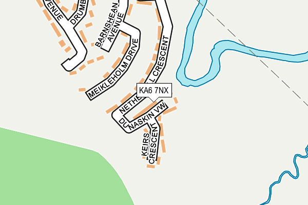 KA6 7NX map - OS OpenMap – Local (Ordnance Survey) KA6 7NX map - OS OpenMap – Local (Ordnance Survey)