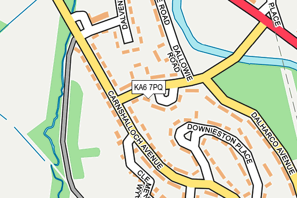KA6 7PQ map - OS OpenMap – Local (Ordnance Survey) KA6 7PQ map - OS OpenMap – Local (Ordnance Survey)