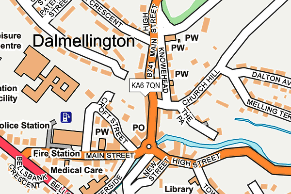 KA6 7QN map - OS OpenMap – Local (Ordnance Survey) KA6 7QN map - OS OpenMap – Local (Ordnance Survey)