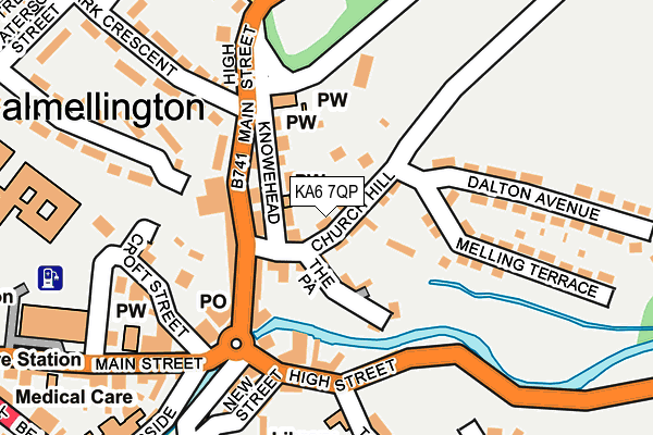 KA6 7QP map - OS OpenMap – Local (Ordnance Survey) KA6 7QP map - OS OpenMap – Local (Ordnance Survey)