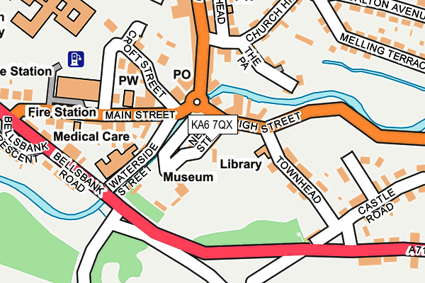 KA6 7QX map - OS OpenMap – Local (Ordnance Survey) KA6 7QX map - OS OpenMap – Local (Ordnance Survey)