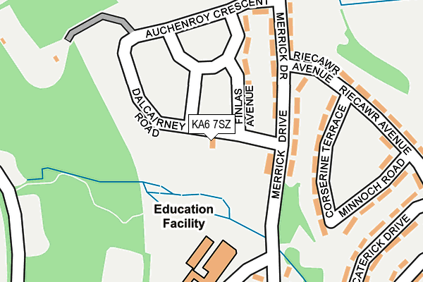 KA6 7SZ map - OS OpenMap – Local (Ordnance Survey) KA6 7SZ map - OS OpenMap – Local (Ordnance Survey)