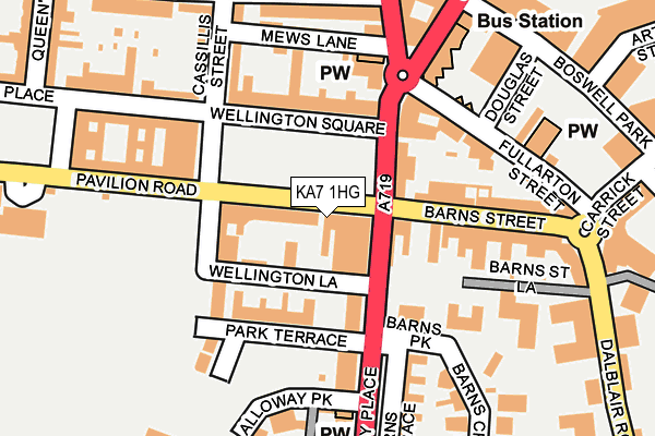 KA7 1HG map - OS OpenMap – Local (Ordnance Survey) KA7 1HG map - OS OpenMap – Local (Ordnance Survey)