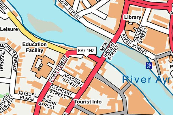 KA7 1HZ map - OS OpenMap – Local (Ordnance Survey) KA7 1HZ map - OS OpenMap – Local (Ordnance Survey)
