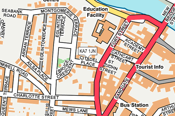KA7 1JN map - OS OpenMap – Local (Ordnance Survey) KA7 1JN map - OS OpenMap – Local (Ordnance Survey)