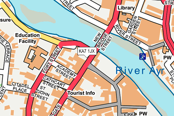KA7 1JX map - OS OpenMap – Local (Ordnance Survey) KA7 1JX map - OS OpenMap – Local (Ordnance Survey)