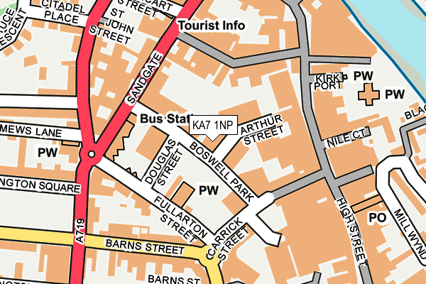 KA7 1NP map - OS OpenMap – Local (Ordnance Survey) KA7 1NP map - OS OpenMap – Local (Ordnance Survey)