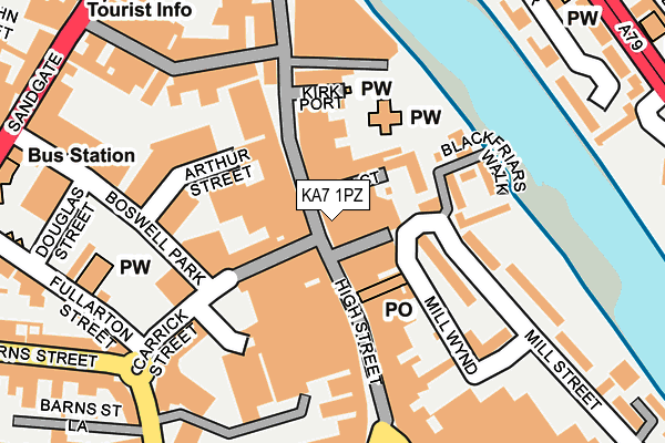 KA7 1PZ map - OS OpenMap – Local (Ordnance Survey) KA7 1PZ map - OS OpenMap – Local (Ordnance Survey)