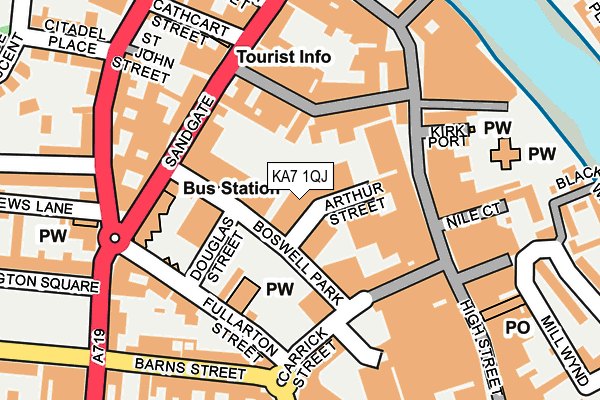 KA7 1QJ map - OS OpenMap – Local (Ordnance Survey) KA7 1QJ map - OS OpenMap – Local (Ordnance Survey)