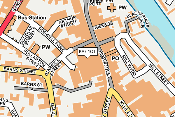 KA7 1QT map - OS OpenMap – Local (Ordnance Survey) KA7 1QT map - OS OpenMap – Local (Ordnance Survey)