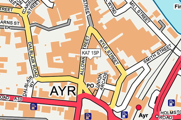 KA7 1SP map - OS OpenMap – Local (Ordnance Survey) KA7 1SP map - OS OpenMap – Local (Ordnance Survey)