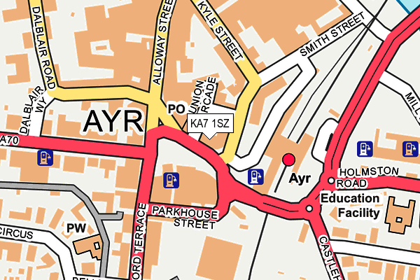 KA7 1SZ map - OS OpenMap – Local (Ordnance Survey) KA7 1SZ map - OS OpenMap – Local (Ordnance Survey)