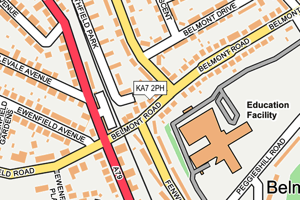 KA7 2PH map - OS OpenMap – Local (Ordnance Survey) KA7 2PH map - OS OpenMap – Local (Ordnance Survey)