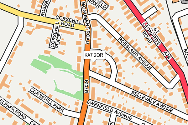KA7 2QR map - OS OpenMap – Local (Ordnance Survey) KA7 2QR map - OS OpenMap – Local (Ordnance Survey)