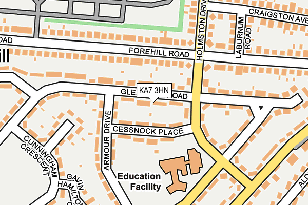 KA7 3HN map - OS OpenMap – Local (Ordnance Survey) KA7 3HN map - OS OpenMap – Local (Ordnance Survey)