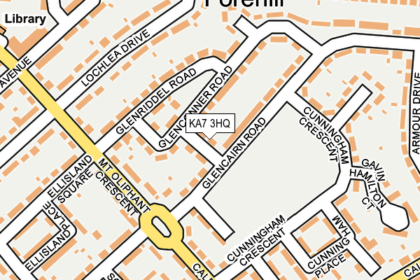 KA7 3HQ map - OS OpenMap – Local (Ordnance Survey) KA7 3HQ map - OS OpenMap – Local (Ordnance Survey)