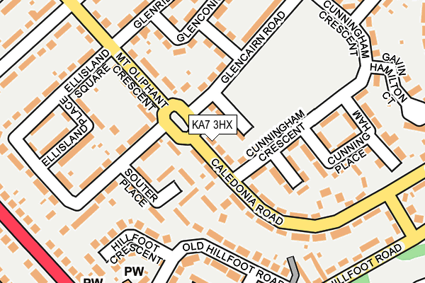 KA7 3HX map - OS OpenMap – Local (Ordnance Survey) KA7 3HX map - OS OpenMap – Local (Ordnance Survey)
