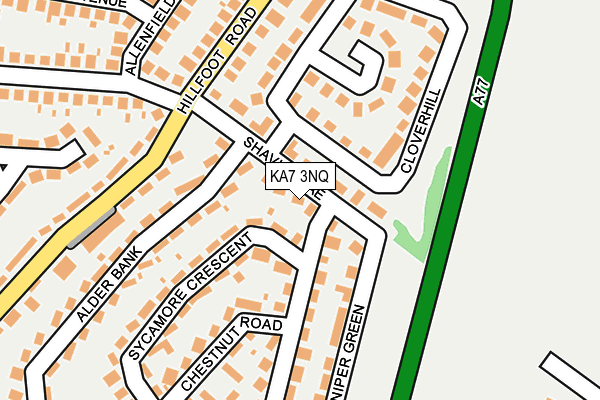 KA7 3NQ map - OS OpenMap – Local (Ordnance Survey) KA7 3NQ map - OS OpenMap – Local (Ordnance Survey)
