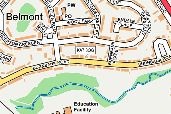 KA7 3QG map - OS OpenMap – Local (Ordnance Survey) KA7 3QG map - OS OpenMap – Local (Ordnance Survey)