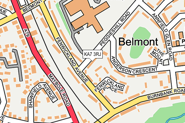 KA7 3RJ map - OS OpenMap – Local (Ordnance Survey) KA7 3RJ map - OS OpenMap – Local (Ordnance Survey)