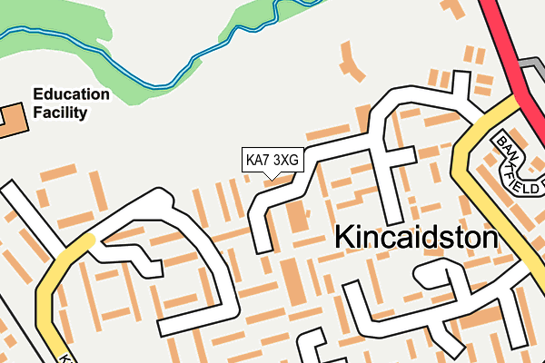 KA7 3XG map - OS OpenMap – Local (Ordnance Survey) KA7 3XG map - OS OpenMap – Local (Ordnance Survey)