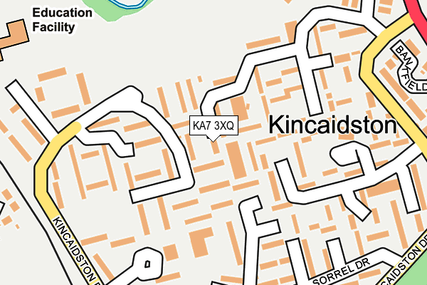 KA7 3XQ map - OS OpenMap – Local (Ordnance Survey) KA7 3XQ map - OS OpenMap – Local (Ordnance Survey)