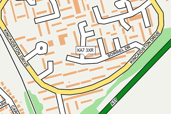 KA7 3XR map - OS OpenMap – Local (Ordnance Survey) KA7 3XR map - OS OpenMap – Local (Ordnance Survey)