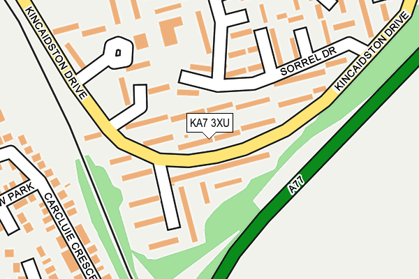 KA7 3XU map - OS OpenMap – Local (Ordnance Survey) KA7 3XU map - OS OpenMap – Local (Ordnance Survey)