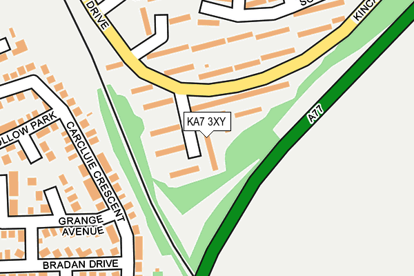 KA7 3XY map - OS OpenMap – Local (Ordnance Survey) KA7 3XY map - OS OpenMap – Local (Ordnance Survey)