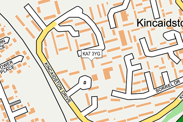 KA7 3YG map - OS OpenMap – Local (Ordnance Survey) KA7 3YG map - OS OpenMap – Local (Ordnance Survey)
