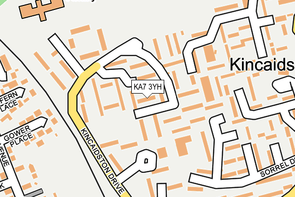 KA7 3YH map - OS OpenMap – Local (Ordnance Survey) KA7 3YH map - OS OpenMap – Local (Ordnance Survey)