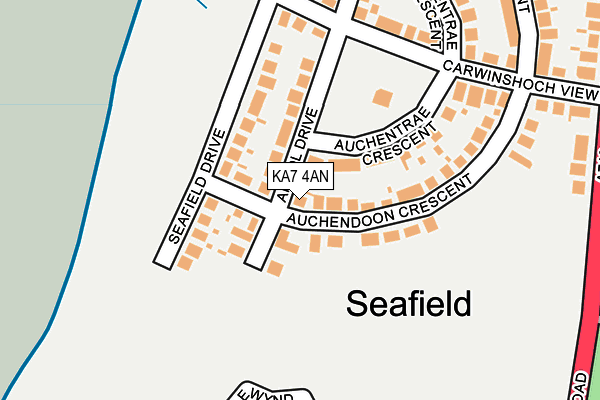 KA7 4AN map - OS OpenMap – Local (Ordnance Survey) KA7 4AN map - OS OpenMap – Local (Ordnance Survey)