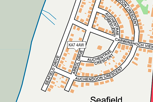 KA7 4AW map - OS OpenMap – Local (Ordnance Survey) KA7 4AW map - OS OpenMap – Local (Ordnance Survey)