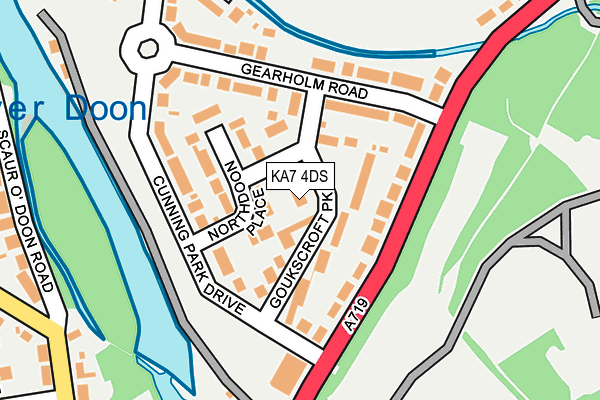 KA7 4DS map - OS OpenMap – Local (Ordnance Survey) KA7 4DS map - OS OpenMap – Local (Ordnance Survey)