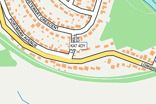 KA7 4DY map - OS OpenMap – Local (Ordnance Survey) KA7 4DY map - OS OpenMap – Local (Ordnance Survey)