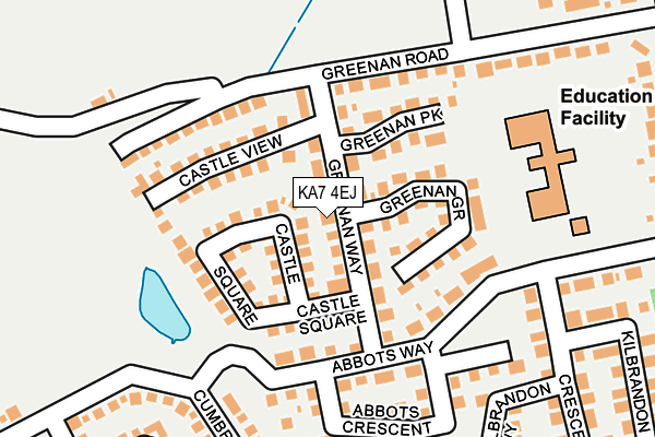 KA7 4EJ map - OS OpenMap – Local (Ordnance Survey) KA7 4EJ map - OS OpenMap – Local (Ordnance Survey)