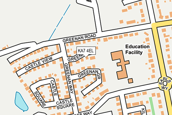 KA7 4EL map - OS OpenMap – Local (Ordnance Survey) KA7 4EL map - OS OpenMap – Local (Ordnance Survey)