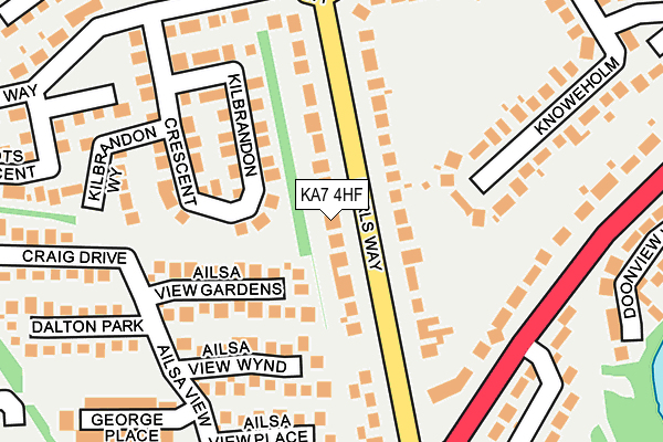 KA7 4HF map - OS OpenMap – Local (Ordnance Survey) KA7 4HF map - OS OpenMap – Local (Ordnance Survey)