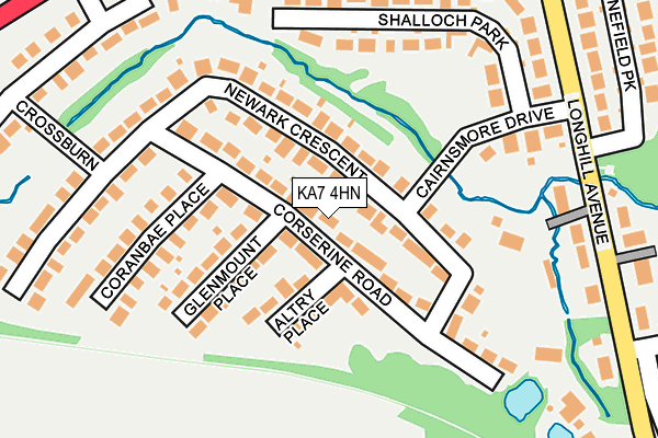 KA7 4HN map - OS OpenMap – Local (Ordnance Survey) KA7 4HN map - OS OpenMap – Local (Ordnance Survey)