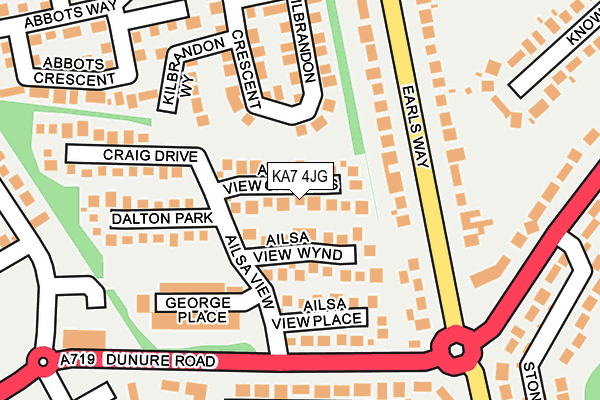 KA7 4JG map - OS OpenMap – Local (Ordnance Survey) KA7 4JG map - OS OpenMap – Local (Ordnance Survey)