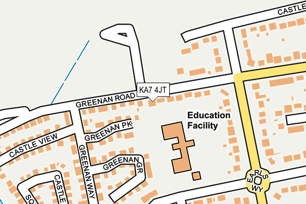 KA7 4JT map - OS OpenMap – Local (Ordnance Survey) KA7 4JT map - OS OpenMap – Local (Ordnance Survey)